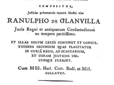 Ranulf de Glanvill
